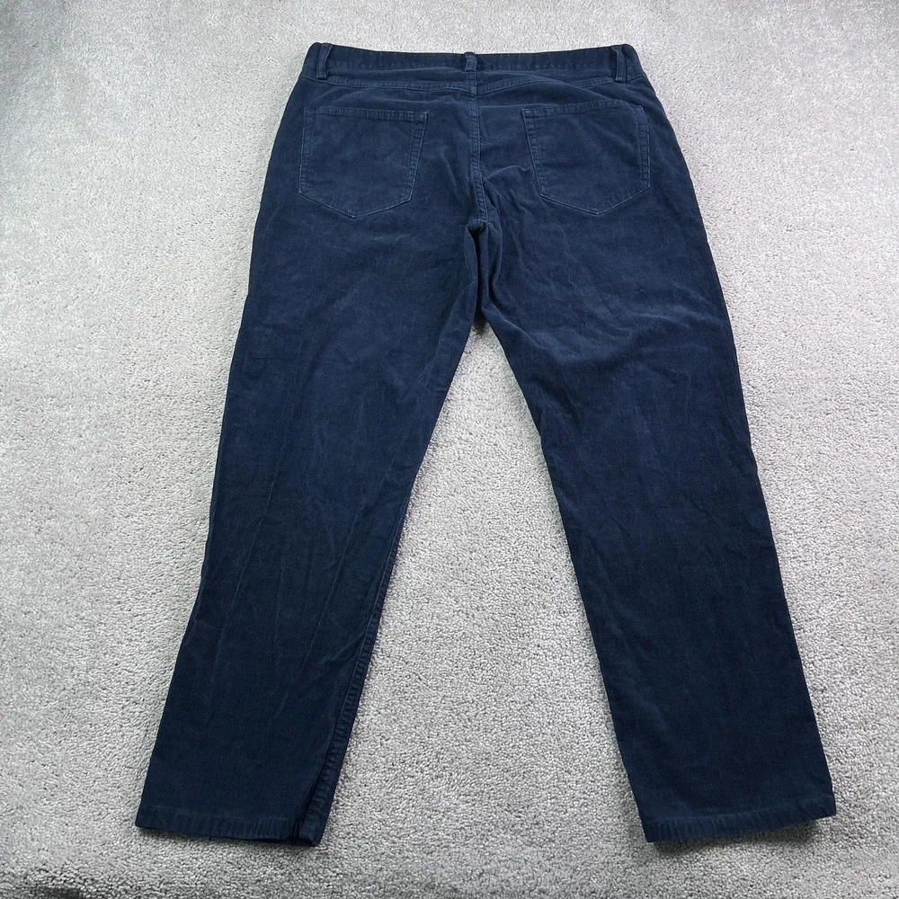 Brooks Brothers Pants Mens 36 (Fits 36x28) Blue Corduroy‎ Slim Fit Stretch Cords